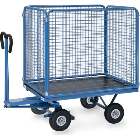 fetra Chariot à plateaux 6443P, revêtement poudre RAL 5007