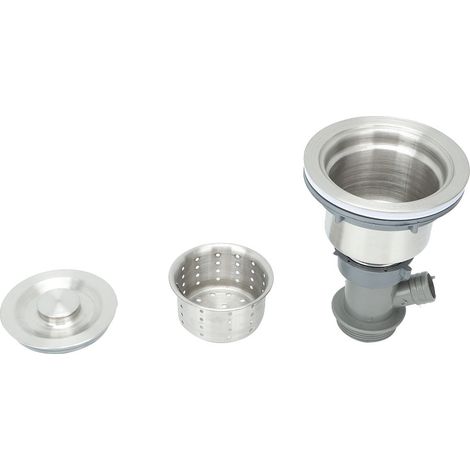 Bonde de lavabo en acier inoxydable pour salle de bain, outil de vidange (1/5)