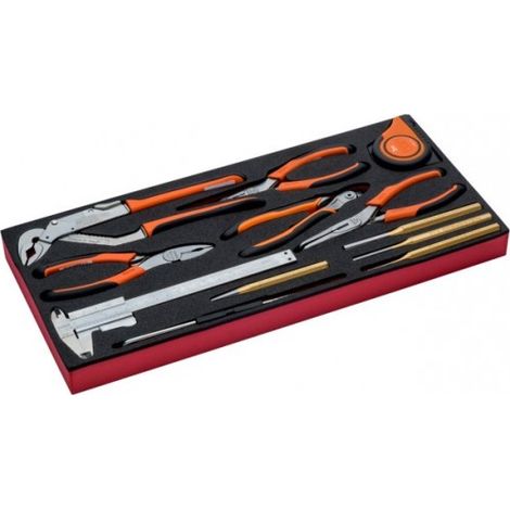 BAHCO - Jeu d'outils métrique, module pr caisses à outils métalliques 1483K/1483KHD-12pc