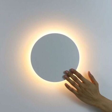 LED-Wandleuchte für den Innenbereich mit Touch-Schalter, 3 Farben, einstellbarer Farbtemperatur, modernem Design, 12 W, ideal für Schlafzimmer, Leseecke, Nachttischlampe, Treppenhaus, Flur, FLITI (1/5)