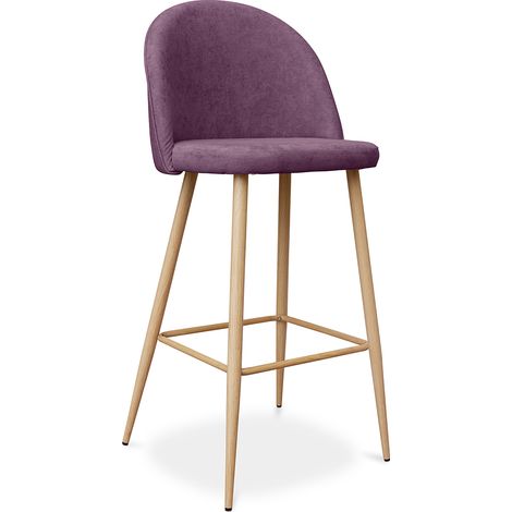 Fabric Upholstered Stool - Scandinavian Design - 76cm - Evelyne (1/5)