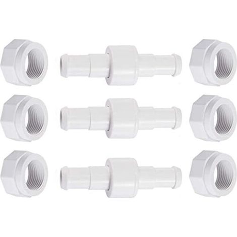 LYERCW - Tuyau pivotant D20 avec écrou D15 - Compatible avec Zodiac Polaris 280, 380, 180 - Pièce de rechange