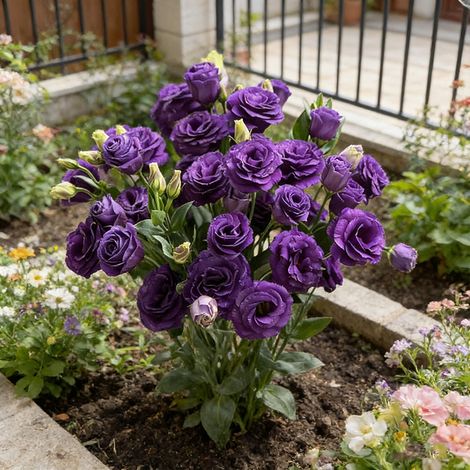 Semillas de Lisianthus Violeta (1000 uds) – Eustoma Grandiflorum, Flores Dobles Elegantes, Ideal para Parterres y Terraza (1/5)
