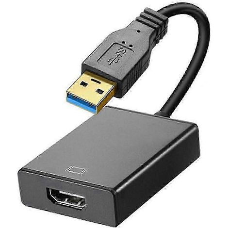 Adaptateur USB vers HDMI compatible USB 3.0/2.0 vers HDMI compatible Convertisseur vidéo multi-écrans HD 1080p (1/5)