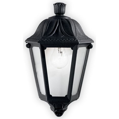 Applique Classica Dafne Materie Plastiche Nero 1 Luce E27 Small (1/2)