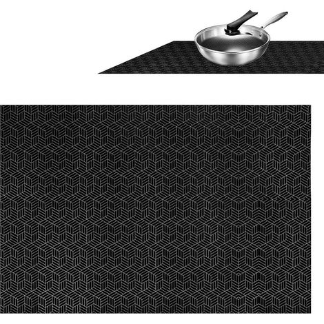 Protective mat for induction hobs – 52 x 78 cm – Large silicone protective mat for induction hobs – Optimal protection (1/5)