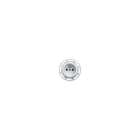 Hager – Prise de courant pour tableau électrique 2P + T sanvis blanche – Mode de pose encastré – Indice de protection IP20 – WMV100B (1/4)