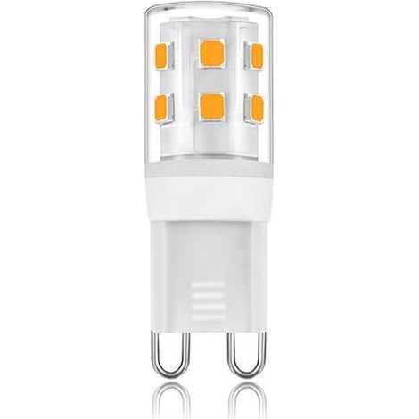 Ampoules LED G9 2W Blanc Chaud 2700K, Ampoules LED G9 280LM, Équivalent à une Ampoule Halogène 28W, Ampoules LED G9 pour Éclairage Domestique, Non-Flicker, AC 220-240V, Paquet de 5 (1/5)