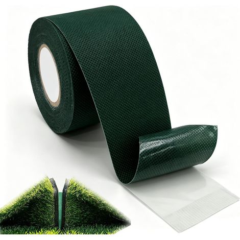 Bande de Jonction Gazon Synthetique 50mm x 5m - Ruban Double Face pour Gazon Synthétique,Gazon Synthetique Exterieur pour le Jointage et la Fixation du Tapis de Pelouse Artificiel (1/5)