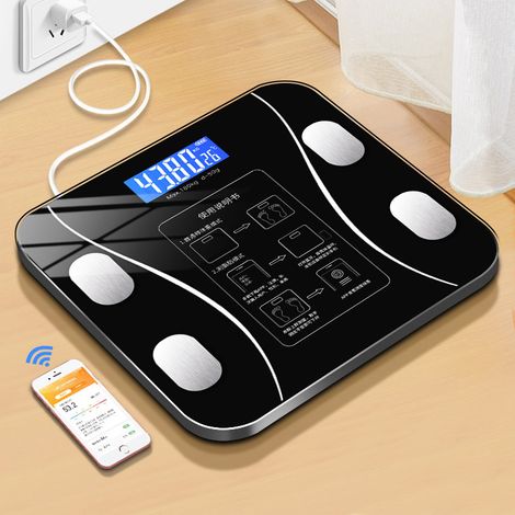 Balance de précision rechargeable noire