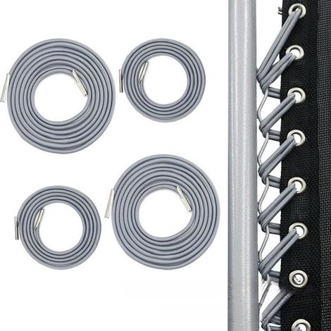 Cordons élastiques de rechange universels pour chaises Zero Gravity, chaises longues et chaises élastiques, lot de 4, gris (1/3)