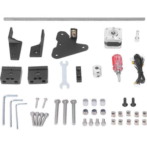Kit d'extension imprimante 3D, moteur pas à pas double axe Z, vis mère T8, palier de guidage, amélioration précision (1/5)