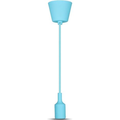V-TAC E27 Pendelleuchtenfassung (max. 60 W) aus blauem Silikon (1/5)