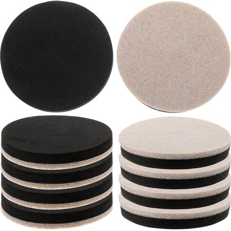 Patins ronds en feutre lot de 10 pour pieds meubles, protection des (1/5)