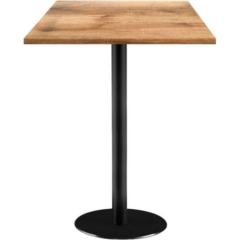 Mange-debout 60 x 60 cm - modèle Rome bois tanin clair