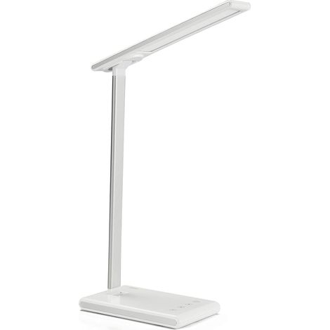 Lampe de Bureau LED, Lampe de Table Perles de Lampe 60LED 5 Niveaux de Luminosité 3 Modes de Couleur, avec Batterie 2000 mAh et Fonction Minuterie Commande Tactile, Convient pour Travail et Études (1/5)