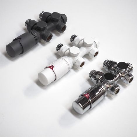 WITEN&NOCK Thermostatventil für Designheizkörper Mittelanschluss Armatur Nabenabstand 50 mm Multiblock Set Chrom (1/5)