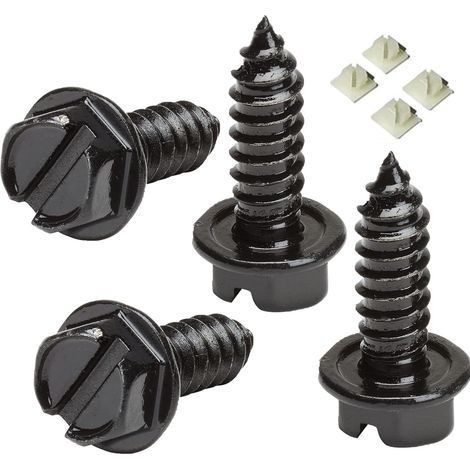 8pcs car clips plastic bumper rivets body repair fasteners replacement clip clips black (1/5)