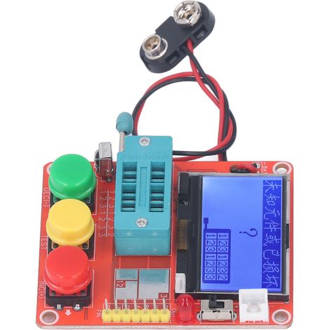 Testeur de composants électroniques LCR T4 MINI Z DIY, mesure transistor, diode, triode, capacité, écran LCD graphique, alimentation 9V, kit de montage (1/5)