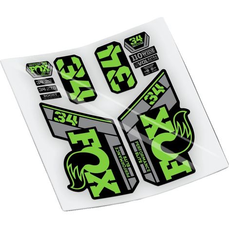 Pegatinas de vinilo duradero, ajuste personalizado para horquillas de bicicleta, color verde 531 (1/2)