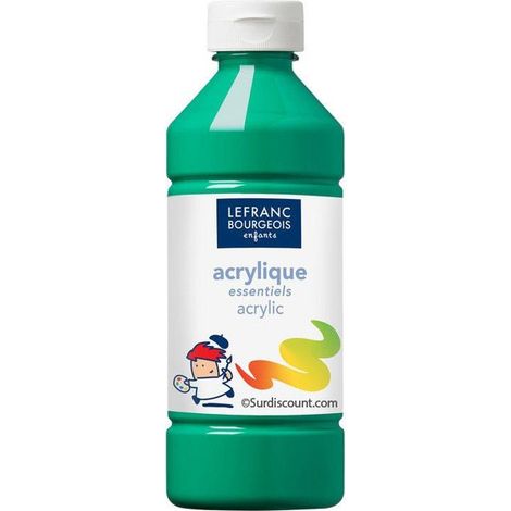 Peinture Acrylique - LEFRANC BOURGEOIS - Vert Clair - 500 ML - Prête à l'emploi - Mixte (1/3)
