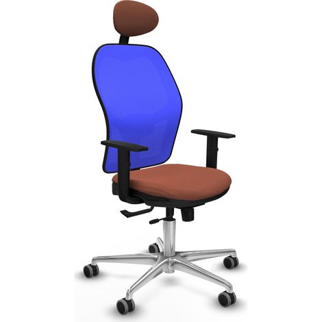 Sedia da ufficio piqueras y crespo Jorquera blu rete elegante (1/2)
