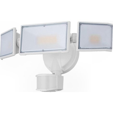 Projecteur LED extérieur 70W, 7000 lumens, détecteur de mouvement, éclairage de jardin, garage, façade de maison, étanche et puissant. (1/5)
