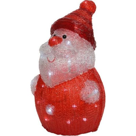 Babbo Natale in acrilico Con led 23x24x h37cm