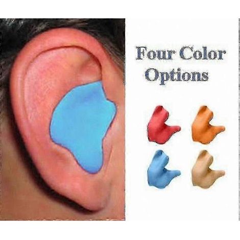 Bouchons d'oreilles moulés sur mesure, disponibles en 4 couleurs, protection NRR 26 dB, bleus, vendus à l'unité (paire).