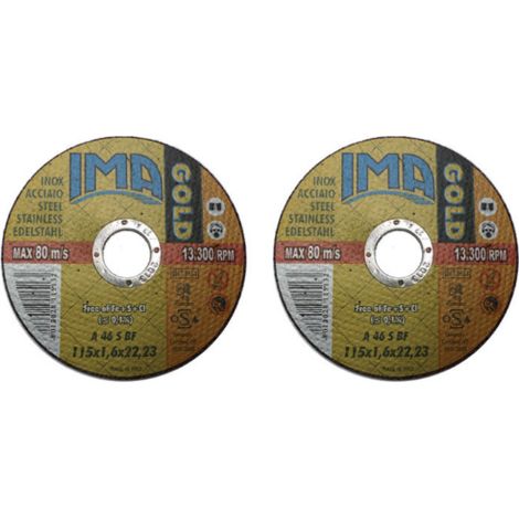 Mini disque plat Ima pour acier inoxydable Meule abrasive flexible 115x1 mm