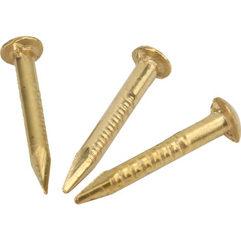 100 Clous Tête Ronde Laiton Doré Vintage DIY Loisirs Créatifs Fixation Accessoires Quincaillerie 10mm Lot (1/5)