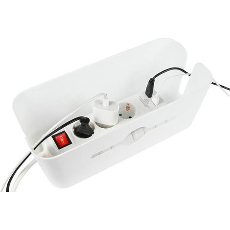 Kabelkanal-Kabelmanagementbox 31 x 13,5 x 13 cm Weiß