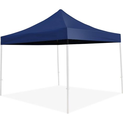 Toit de rechange pour tonnelle pliante 3 x 3 professionnelle - - Bleu