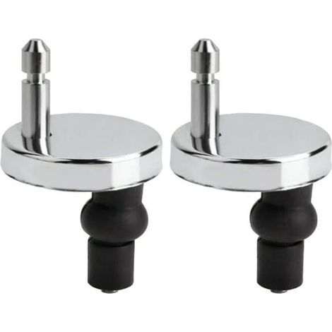 Lot de 2 Fixation Abattant WC Universelles Abattant de Toilettes Charnire Couvercle de Toilettes Abattant Fixations Abattant de Toilettes Remplacement Fixation pour Sige de WC Abattant WC (1/5)