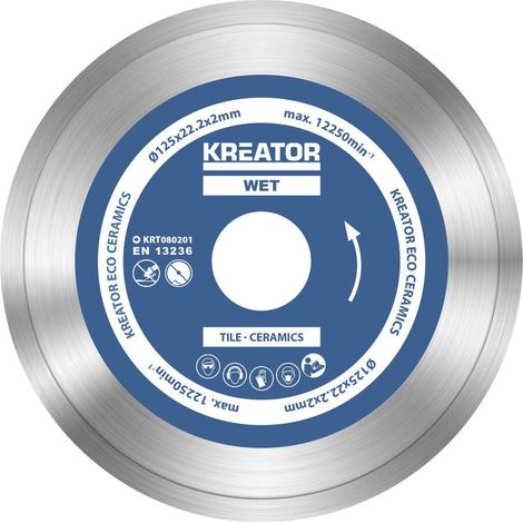 Baldosas de diamante y discos cerámicos - oferta especial 3 discos de 125 mm x 22,2 mm x 1,9 mm KREATOR (1/2)