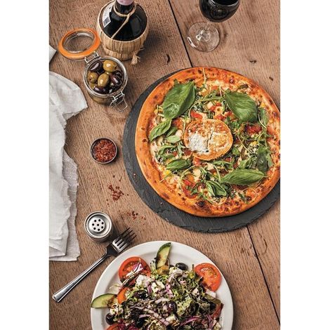 Plateau à Pizza en Ardoise 330(Ø)mm - (1/2)