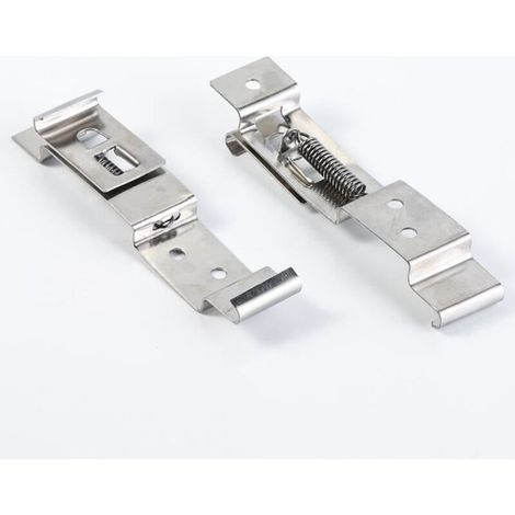 2X Clips de Plaque Immatriculation de Remorque / Support en Acier Inoxydable à Ressort de Support Paire TR112 (1/4)