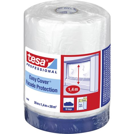 tesa  04498-00001-00 Abdeckfolie tesa Easy Cover® Transparent (L x B) 20 m x 1.4 m 1 St.