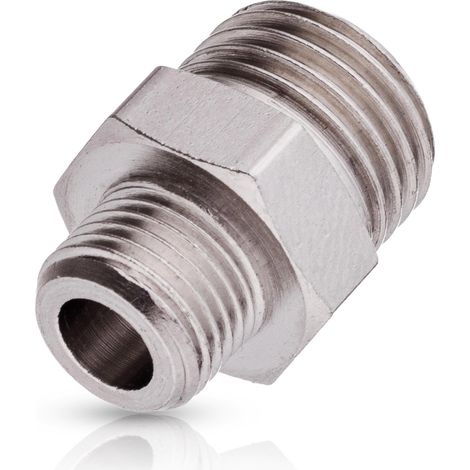 RACCORD DE RÉDUCTION PNEUMATIQUE POUR FILETAGE DE COMPRESSEUR 1/8 POUCE À 1/4 POUCE MÂLE (1/2)