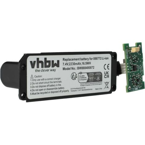Batterie compatible avec Bose Soundlink Mini 2 enceinte, haut-parleurs - Avec circuit imprimé (2&8239230mAh, 7,4V, Li-ion)