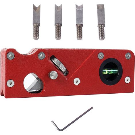BRAVIX Rabot d'angle pour le Travail du Bois, Rabot à Chanfreiner Biseau à 45 Degrés, Chanfreinage, Tondeuse, Rabot à Main en Bois pour le Travail du Bois(Rouge)
