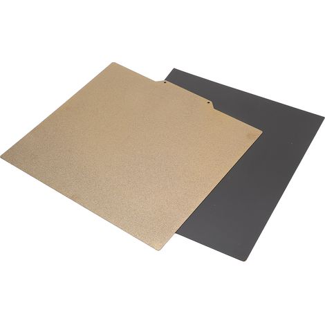 Plateau magnétique pour impression 3D, flexible, texturé, peint en poudre, double face, en acier à ressort PEI pour imprimante UM2 (1/5)