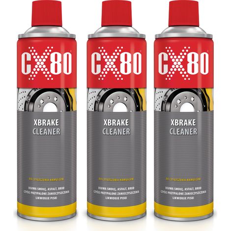 CX80 XBRAKE CLEANER Bremsenreinigungsspray - Entfetter 600ml x3