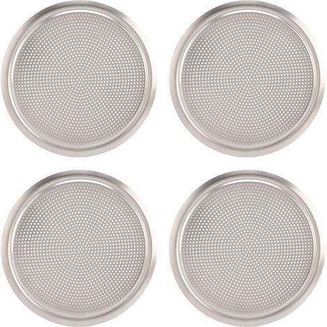 Couverture de Gril de Haut-parleur de Porte, 4pcs Grille de Haut-parleur en Maille Ronde Galvanisant l'intérieur de Modification de Voiture de Couleur (1/5)