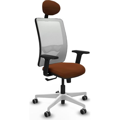 Chaise piqueras y crespo Zulema blanc cuir synthétique mesh (1/2)