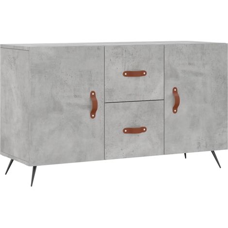 Credenza cassettiera mobile contenitore organizer cucina soggiorno salotto 100 x 36 x 60 cm legno ingegnerizzato grigio 020031831