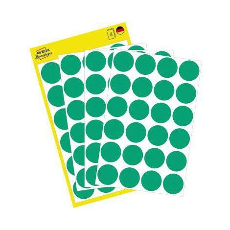 Markierungspunkt 18mm Papier grün 96 Etik./Pack. (1/4)