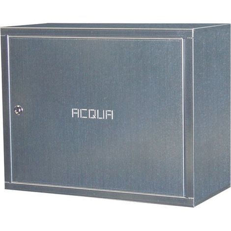 Coffret de compteur d'eau en tôle galvanisée 50x40H cm avec serrure dans le kit de montage