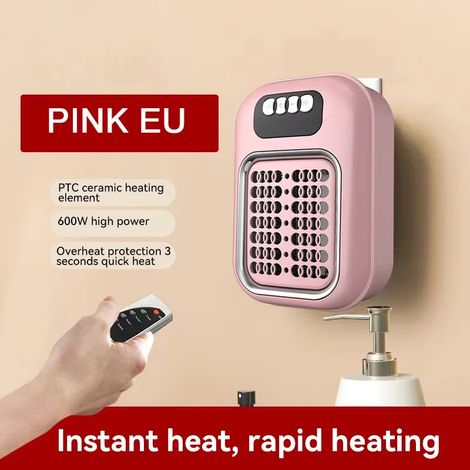 (Rose UE) Chauffage électrique, à brancher, appareil ménager, temporisé et à chauffage rapide (1/5)