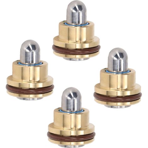 4 manettes de commande métalliques avec joints d'étanchéité en caoutchouc, jeu de tiges de poussée pour valve de pelle excavatrice (1/5)